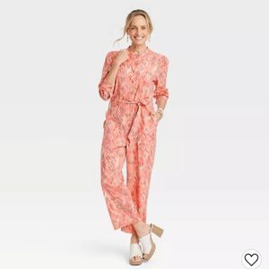 Knox Rose Pink Patterned Jumpsuit